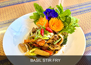 Basil stir fry